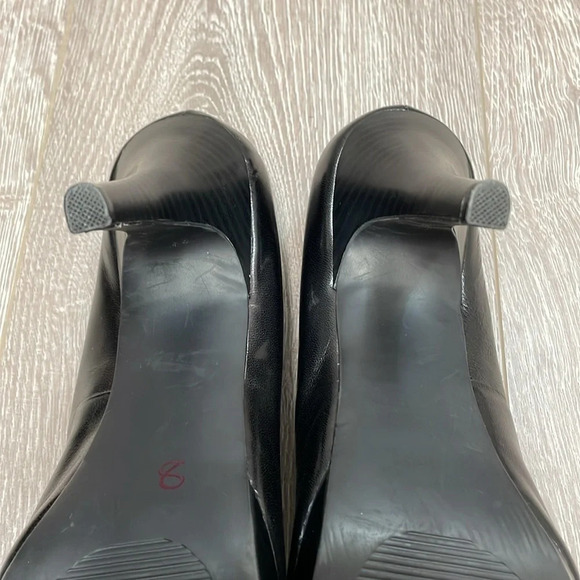Alfani Maddy Leather Platform Pumps Heels Black 9.5M - Picture 14 of 15